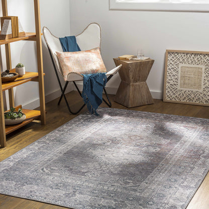 Baltinglass Brown Washable Area Rug - Decor Addict, LLC
