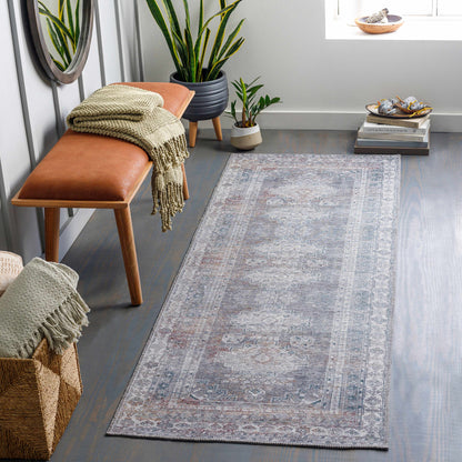Baltinglass Brown Washable Area Rug - Decor Addict, LLC
