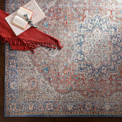 Wacousta Red&Blue Washable Rug - Decor Addict, LLC