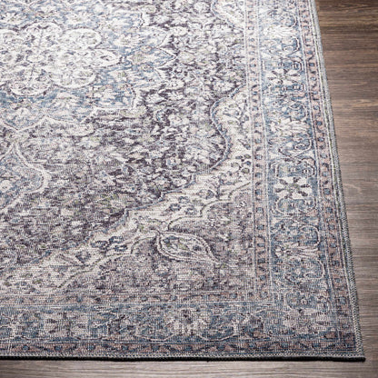 Tavas Blue Medallion Washable Rug - Decor Addict, LLC