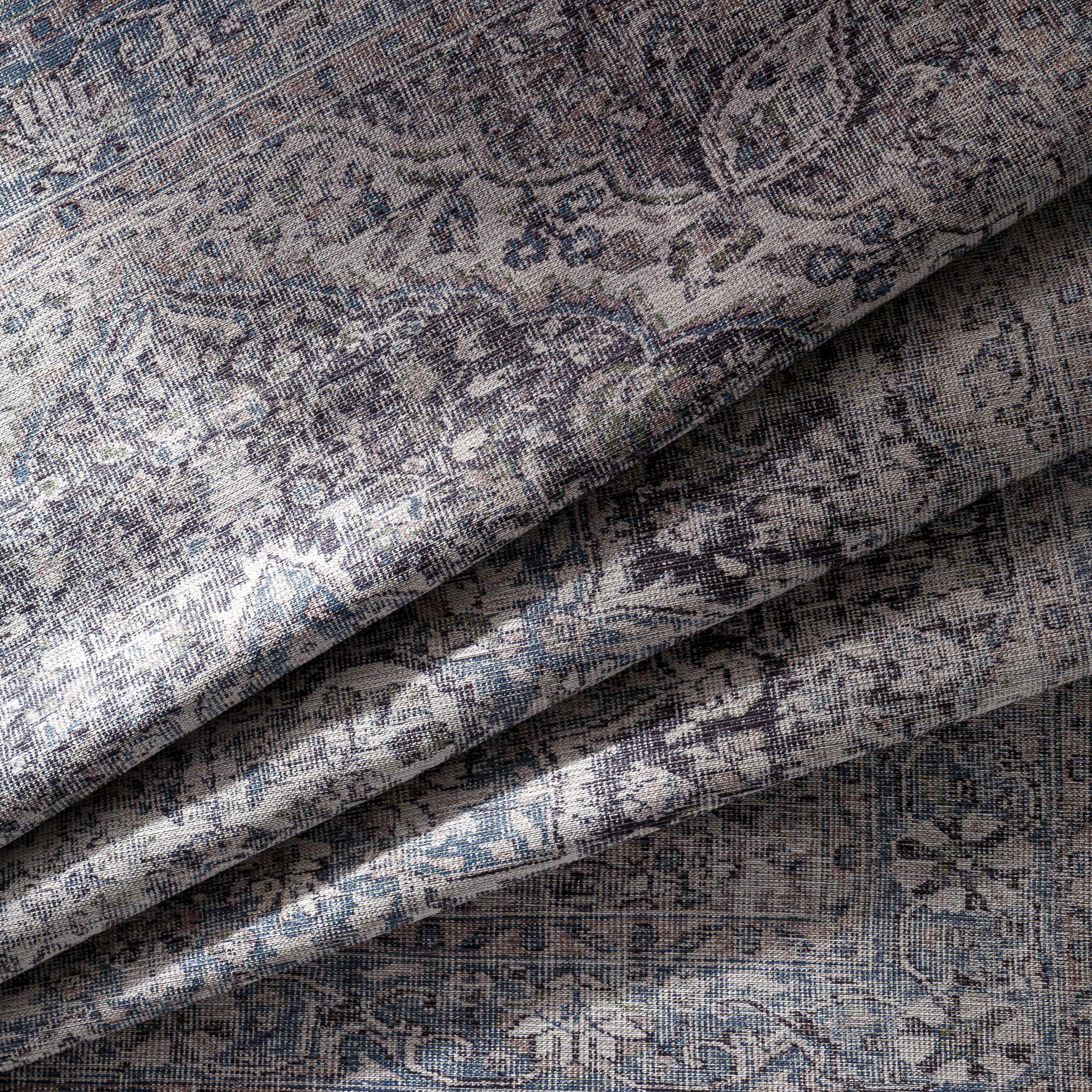 Tavas Blue Medallion Washable Rug - Decor Addict, LLC