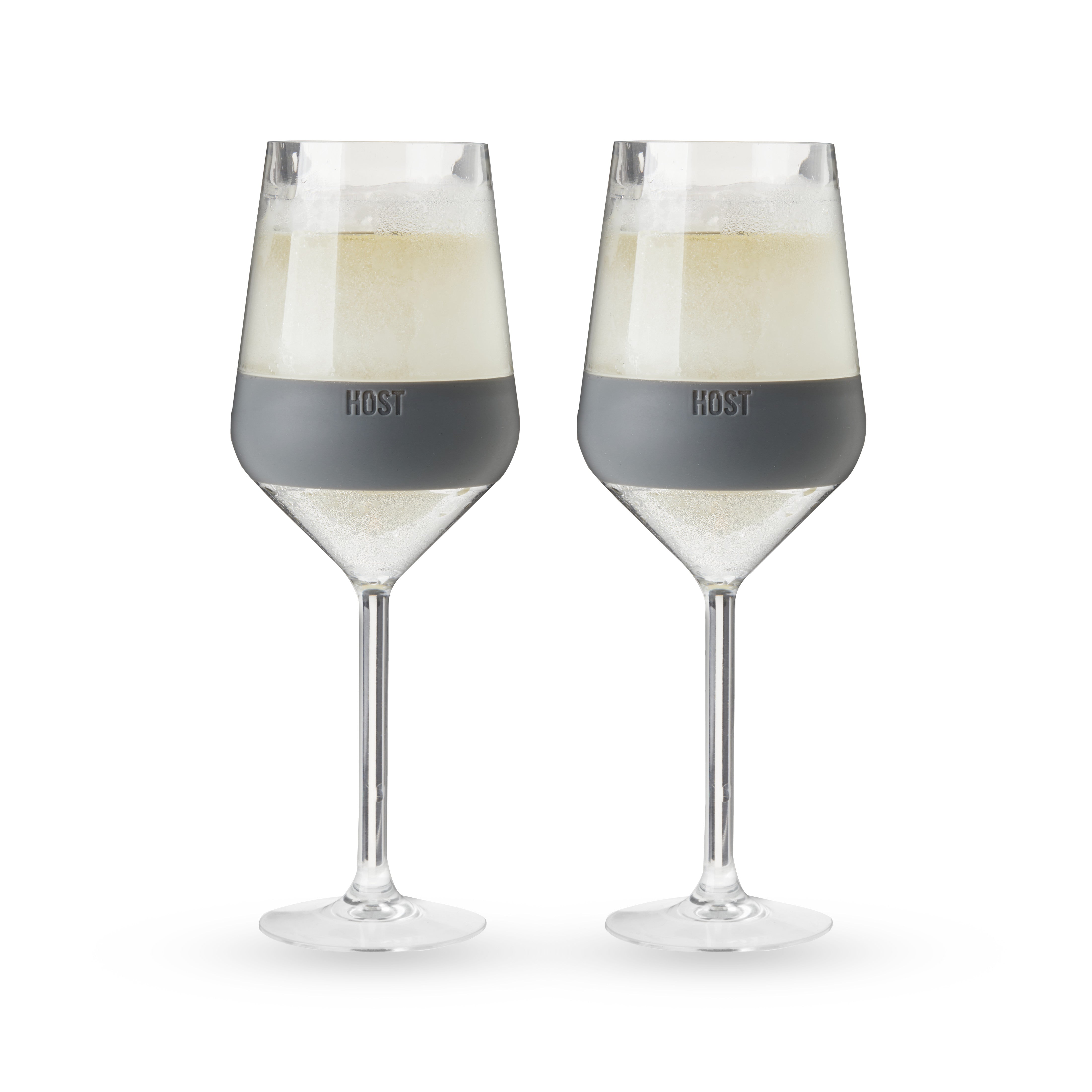 Stemmed Wine FREEZE™ in Gray, Set of 2 - Decor Addict, LLC