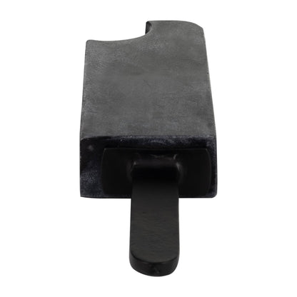 Black 13 in. Aluminum and Marble Bitten Popsicle Figurine - Decor Addict, LLC