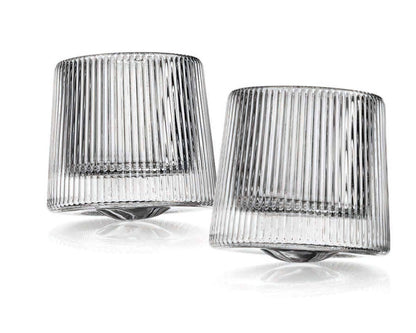 Set of Two Orbit Spinning Dof Glasses: Non Leaded Crystal - Decor Addict, LLC