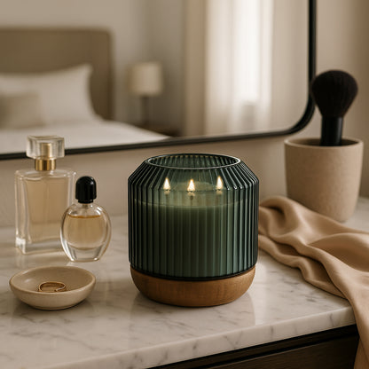 Cantonwood Green Candle view 2