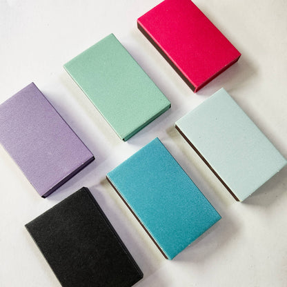 Iridescent Color Matchbox with White Matchsticks: Iridescent Black - Decor Addict, LLC