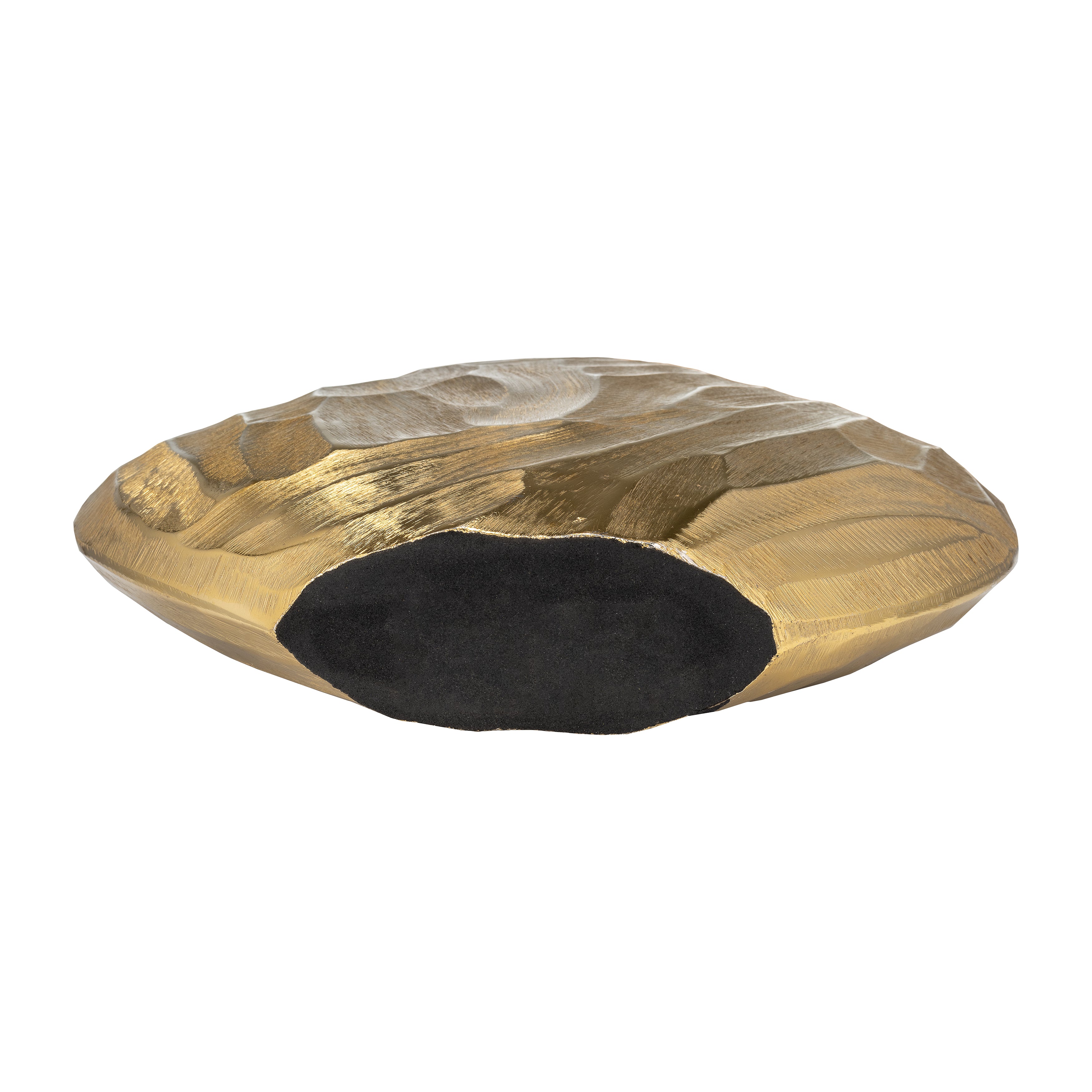 Aluminum 14"h Hammered Vase, Champagne - Decor Addict, LLC