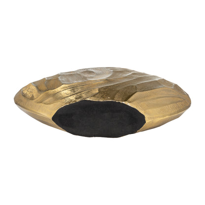 Aluminum 14"h Hammered Vase, Champagne - Decor Addict, LLC