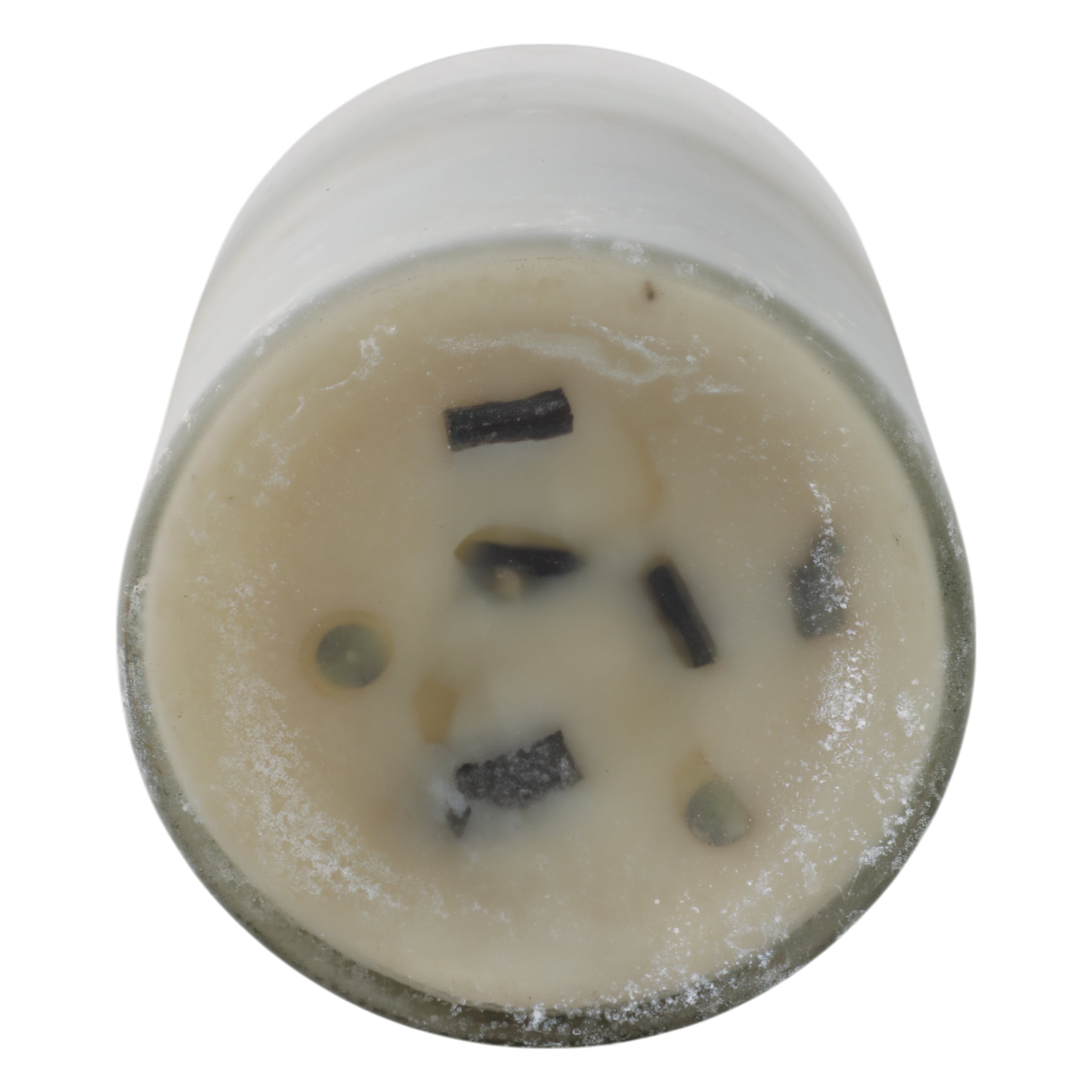 7x6" 65 Oz Jasmine Frosted Glass Candle, Clear - Decor Addict, LLC