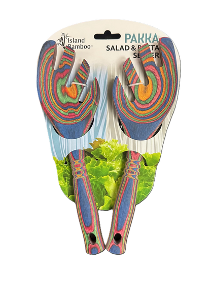 9" Rainbow Pakka Salad Leaf - Carded