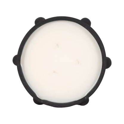 9" 22 Oz Black Amber Sea Salt Bubble Bowl Candle, - Decor Addict, LLC