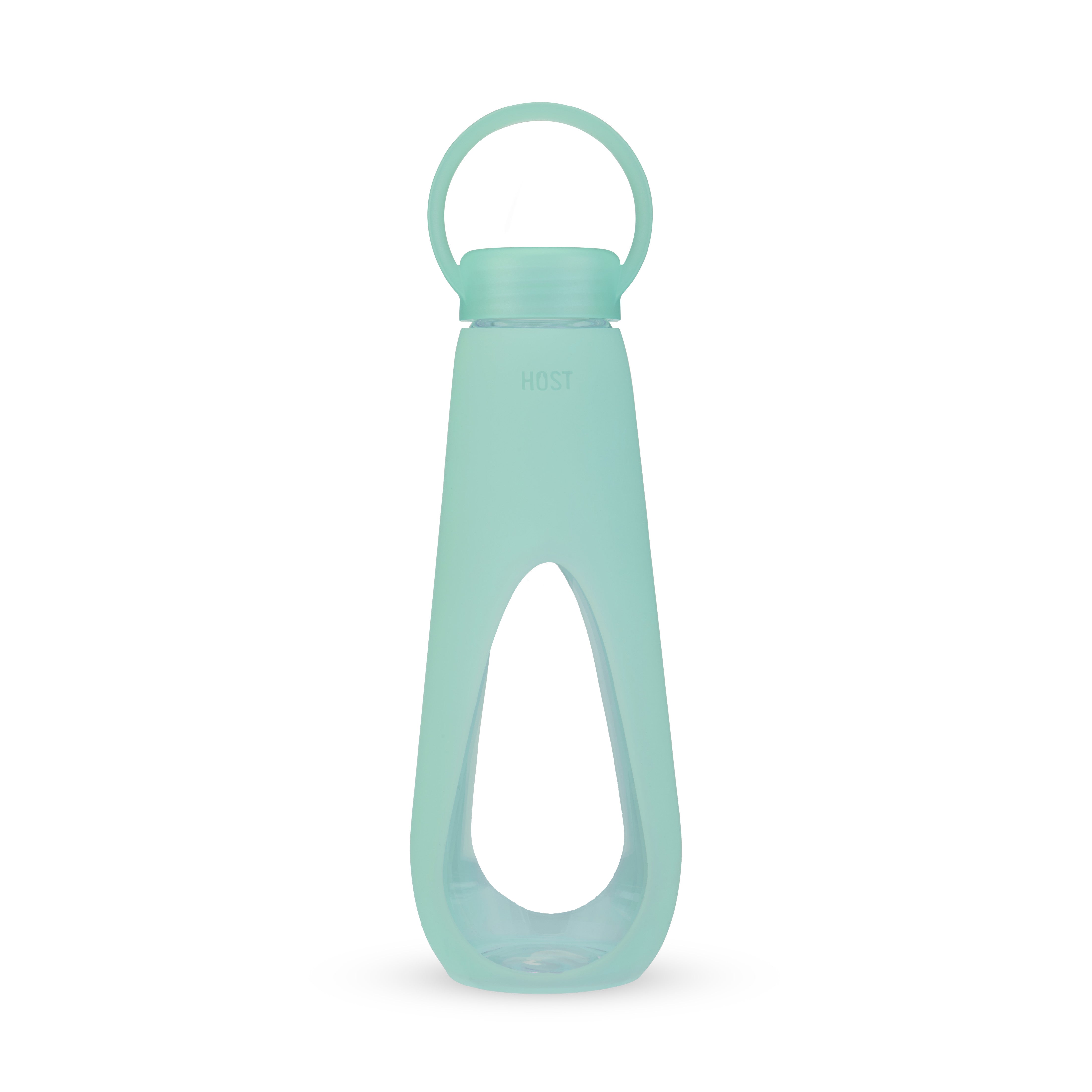 Silicone Wrapped Glass Water Bottle