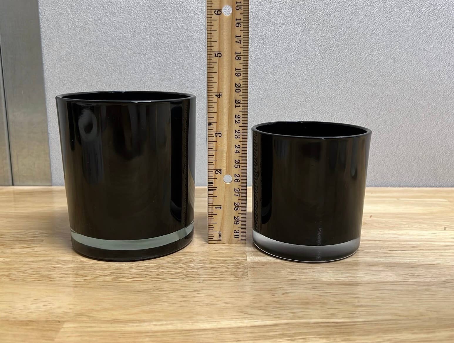 12 candles/14 oz Black Jar Soy Wax Wood Wick /Private Label: Black Glossy / No - Decor Addict, LLC