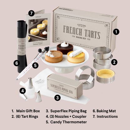 French Tart Baking Kit | Cake Decorating Tools | Unique Gift - Decor Addict, LLC