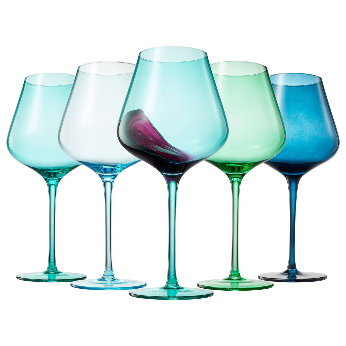 Beaches of Hawaii Wine Glassware | 5 Set, 20 OZ -