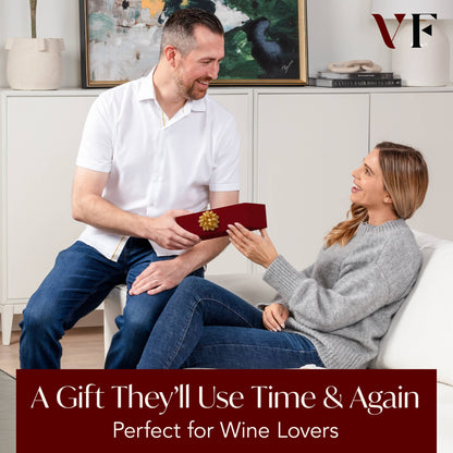 Vin Fresco Electric Wine Opener, Battery-Powered Corkscrew: White & Rose Gold - Decor Addict, LLC