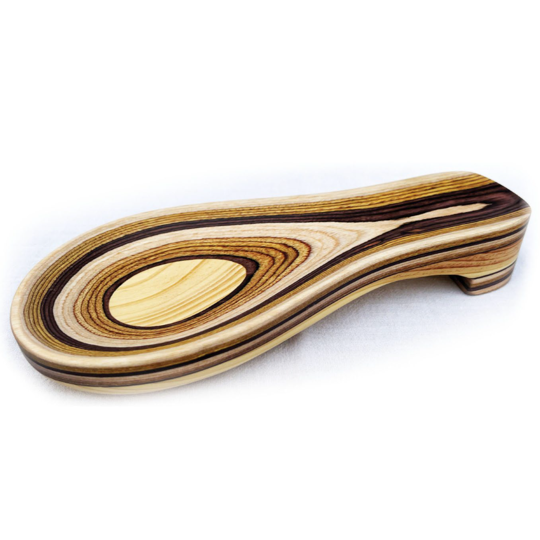Natural Pakka Spoon Rest - Decor Addict, LLC