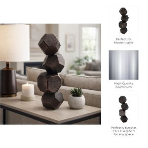 22" Lyon Bronze Sphere Statuary