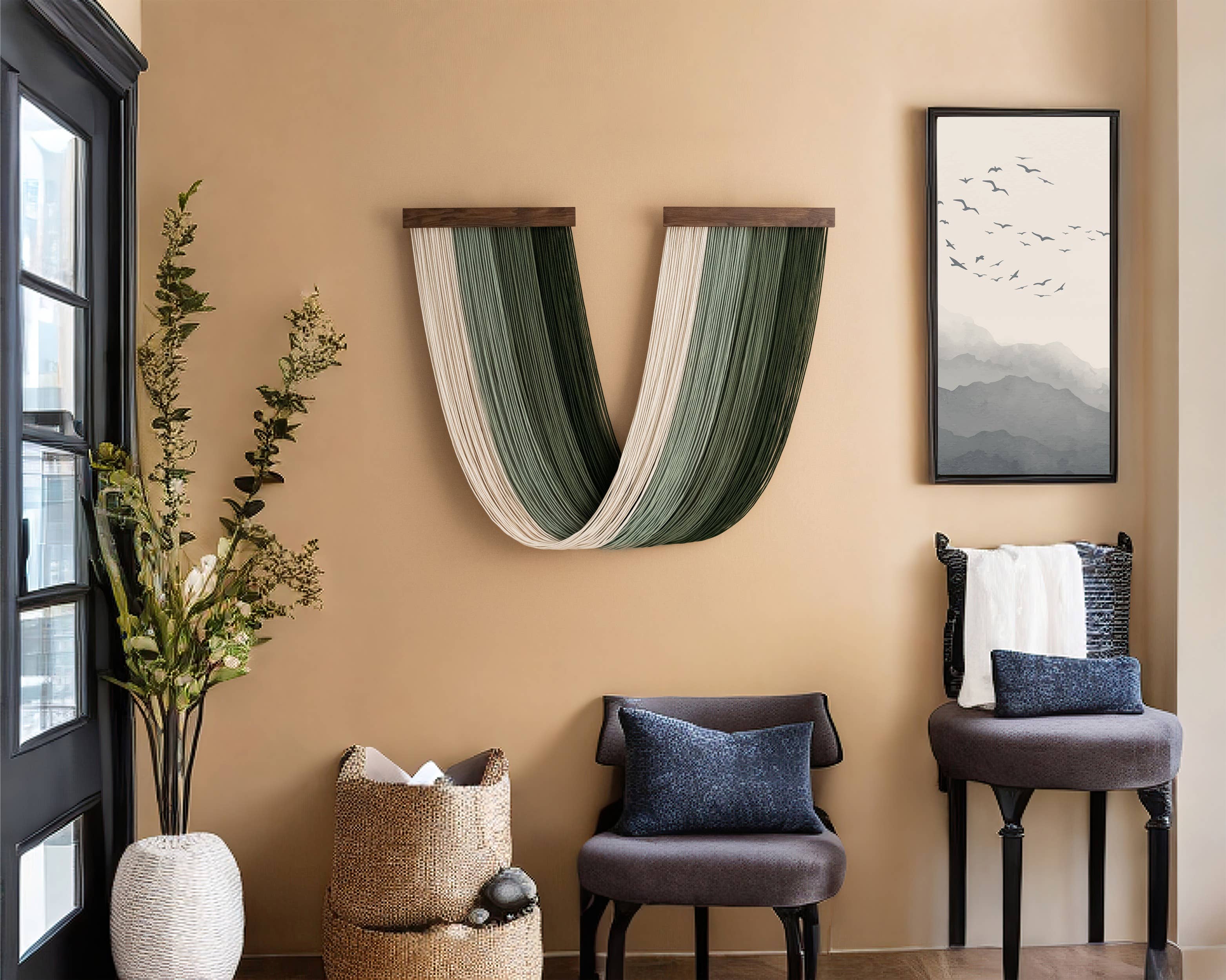 Yarn Wall Hanging Decor For Room W59: Size L / Style B1 - Decor Addict, LLC