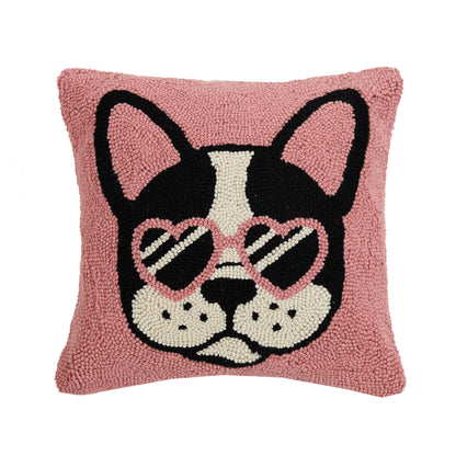 Cool French Bulldog Hook Pillow - The Pillow Shop - Decor Addict, LLC