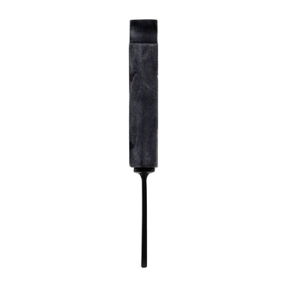 Black 13 in. Aluminum and Marble Bitten Popsicle Figurine - Decor Addict, LLC