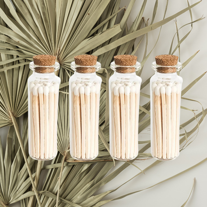 Matches Scented | Incense Match Stick Glass Jar Aromatherapy: JASMINE - Decor Addict, LLC