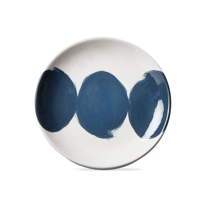 Burshstroke Appetizer Plate - Blue - Decor Addict, LLC