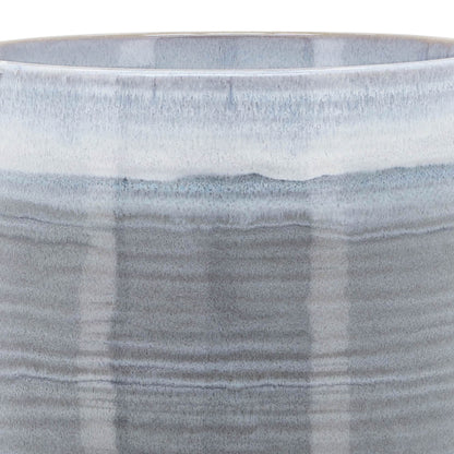 Ceramic 8" Planter On Stand, Blue Fade - Decor Addict, LLC