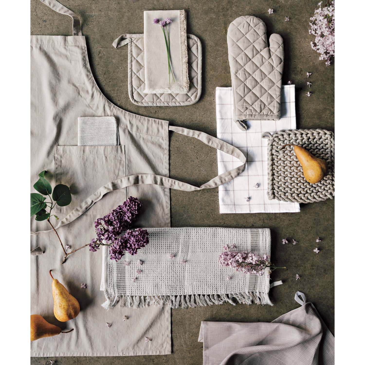 Dove Gray Knit Potholder - Decor Addict, LLC