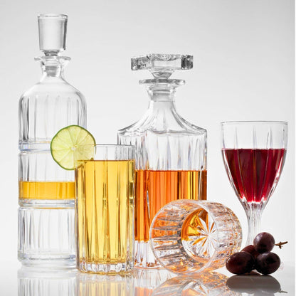 Parallels Stacking Decanter - Decor Addict, LLC