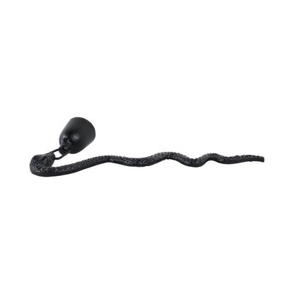 11 in. Black Metal Snake Candle Snuffer - Decor Addict, LLC