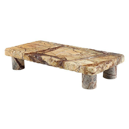 Brown Stand - Small: Marble / 12 L x 6 W 2.5 H
