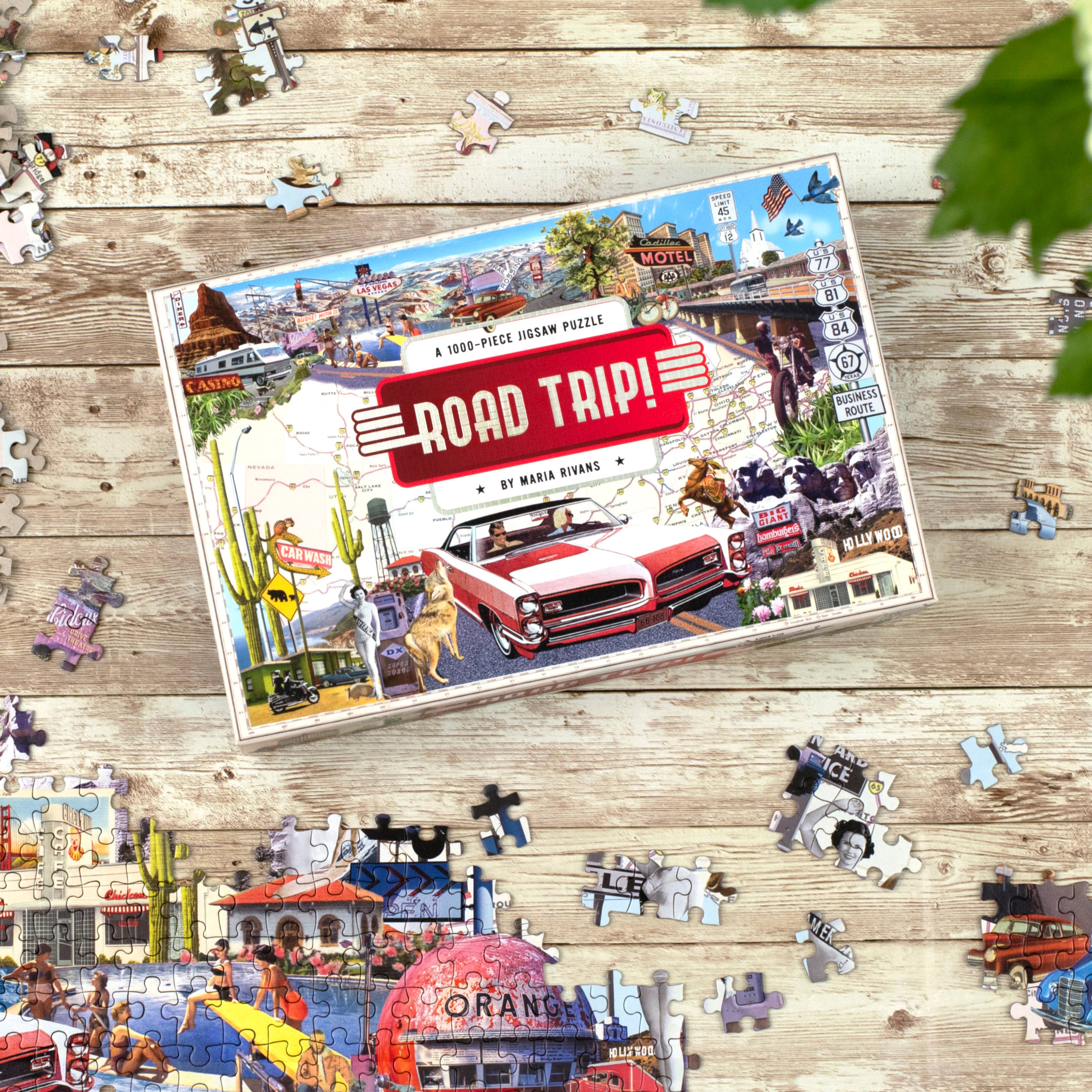 Road Trip! A 1,000 Piece Jigsaw Puzzle - Decor Addict, LLC