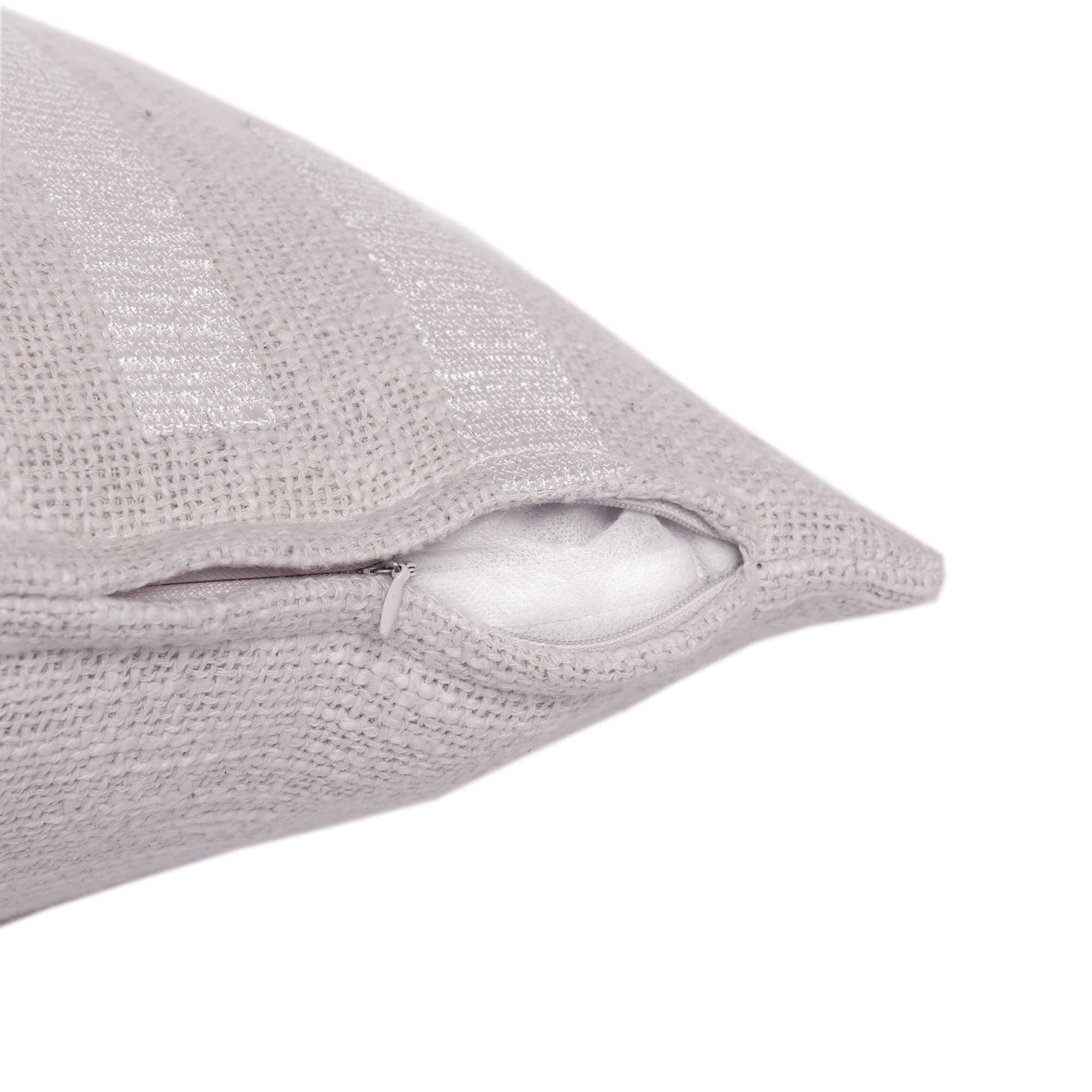 Modern/Contemporary Geometric Hand-Woven Throw Pillow: Ivory / 20" x 20" - Decor Addict, LLC