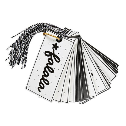Gift Tags Book - Black/White Holiday - Decor Addict, LLC