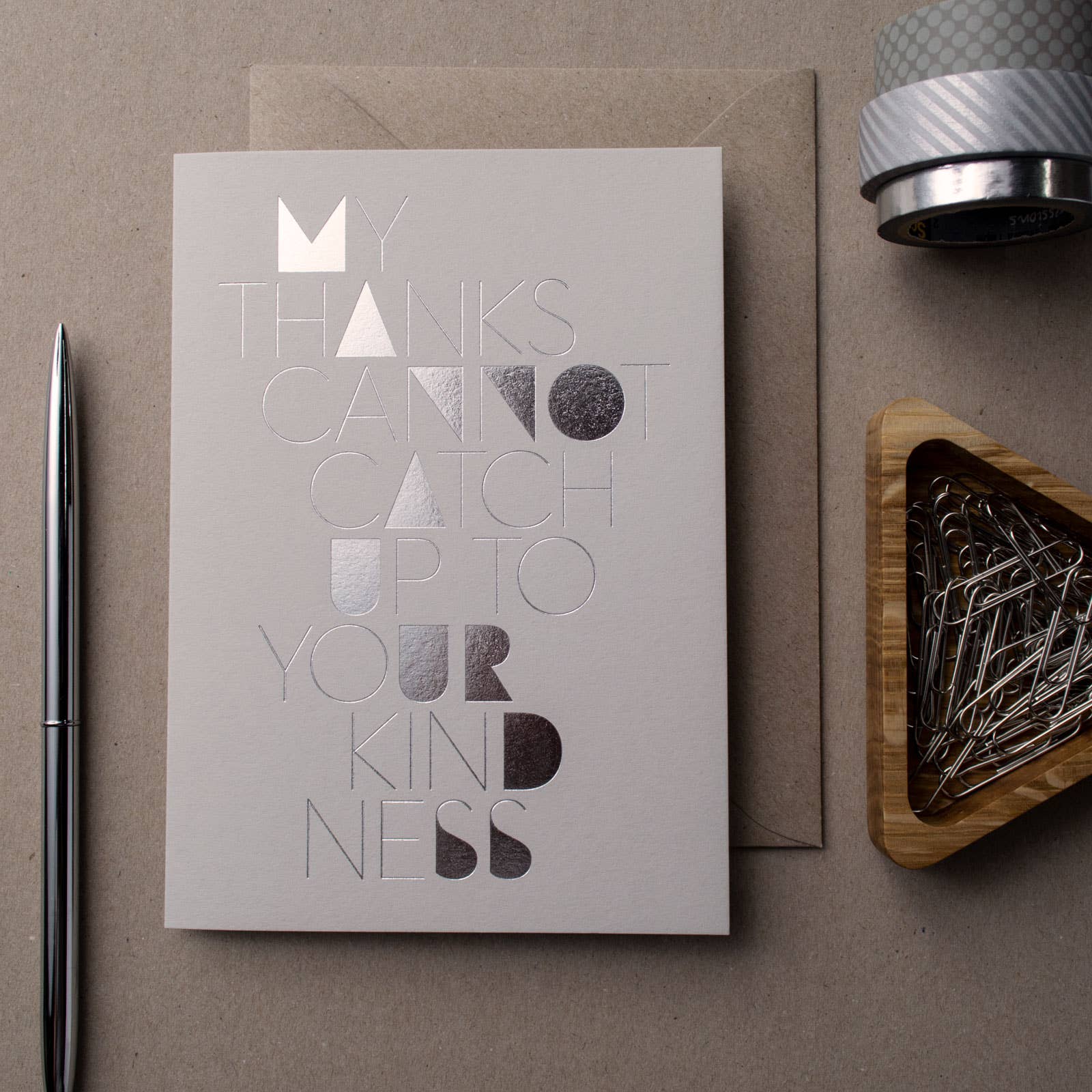 My Thanks A6 Folded Card - Decor Addict, LLC