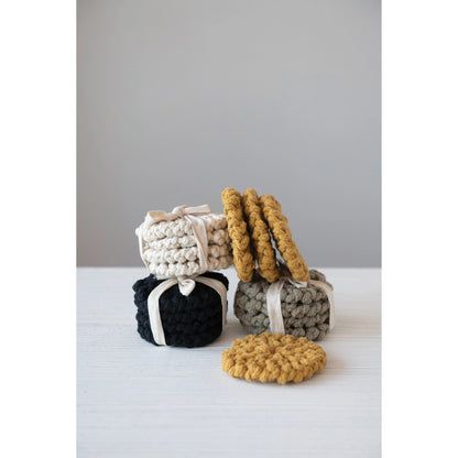 Cotton Crocheted Coasters, Set of 4 - Decor Addict, LLC