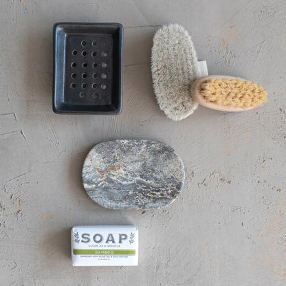 Oval Travertine Dish - Decor Addict, LLC