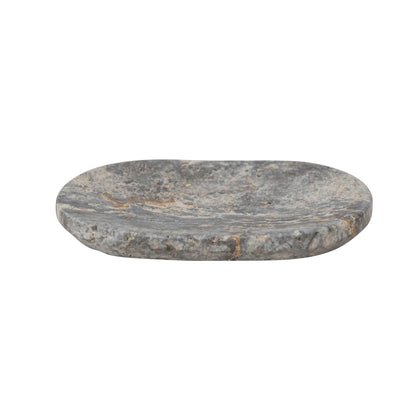 Oval Travertine Dish - Decor Addict, LLC