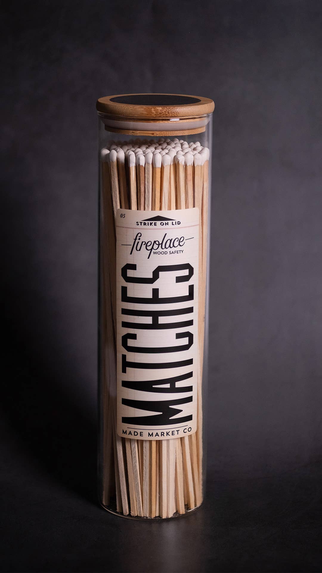 Apothecary Vintage Fireplace White Matches - Decor Addict, LLC