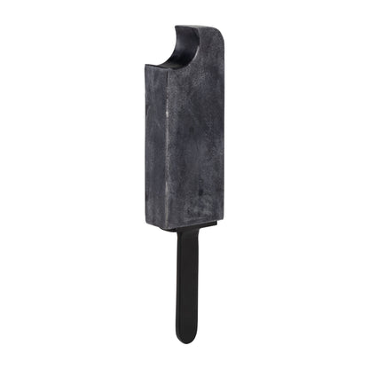 Metal/marble,13",bitten Popsicle Deco,black - Decor Addict, LLC