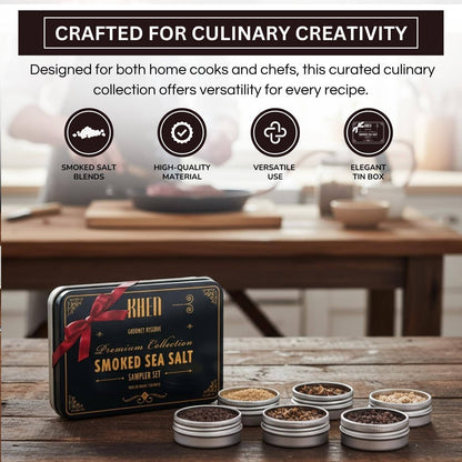 Smoked Sea Salt Sampler Set – 5 Gourmet Varieties - Decor Addict, LLC