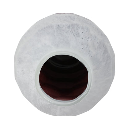 Glass, 12"h 2-tone Vase, Blush - Decor Addict, LLC