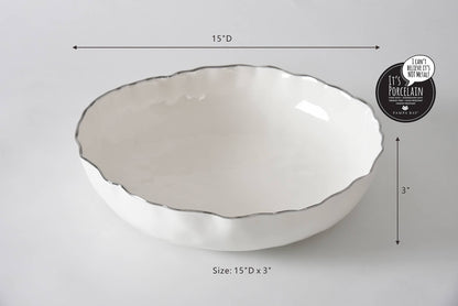 Extra Large Shallow Bowl - Decor Addict, LLC