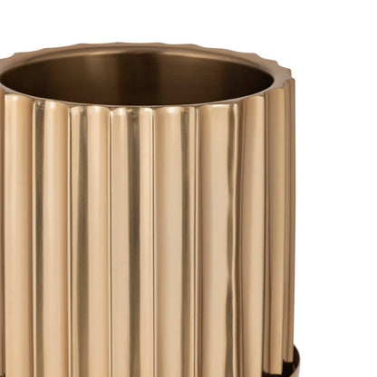 Gold Steel Ice Bucket Stand Only Large: Gold / STEEL - Decor Addict, LLC