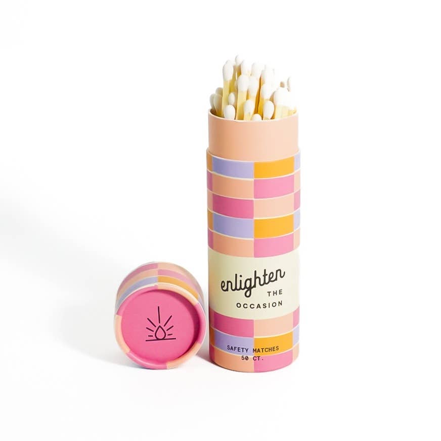 Pink Sunrise Match Tube - Decor Addict, LLC