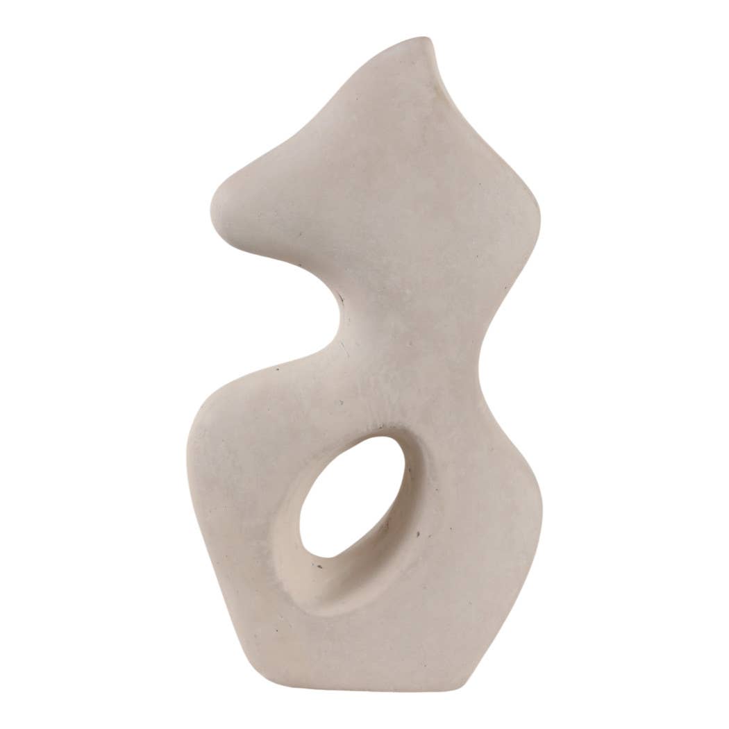 Ceramic Modern Curved Squiggle Sculpture - Thumbnail 4