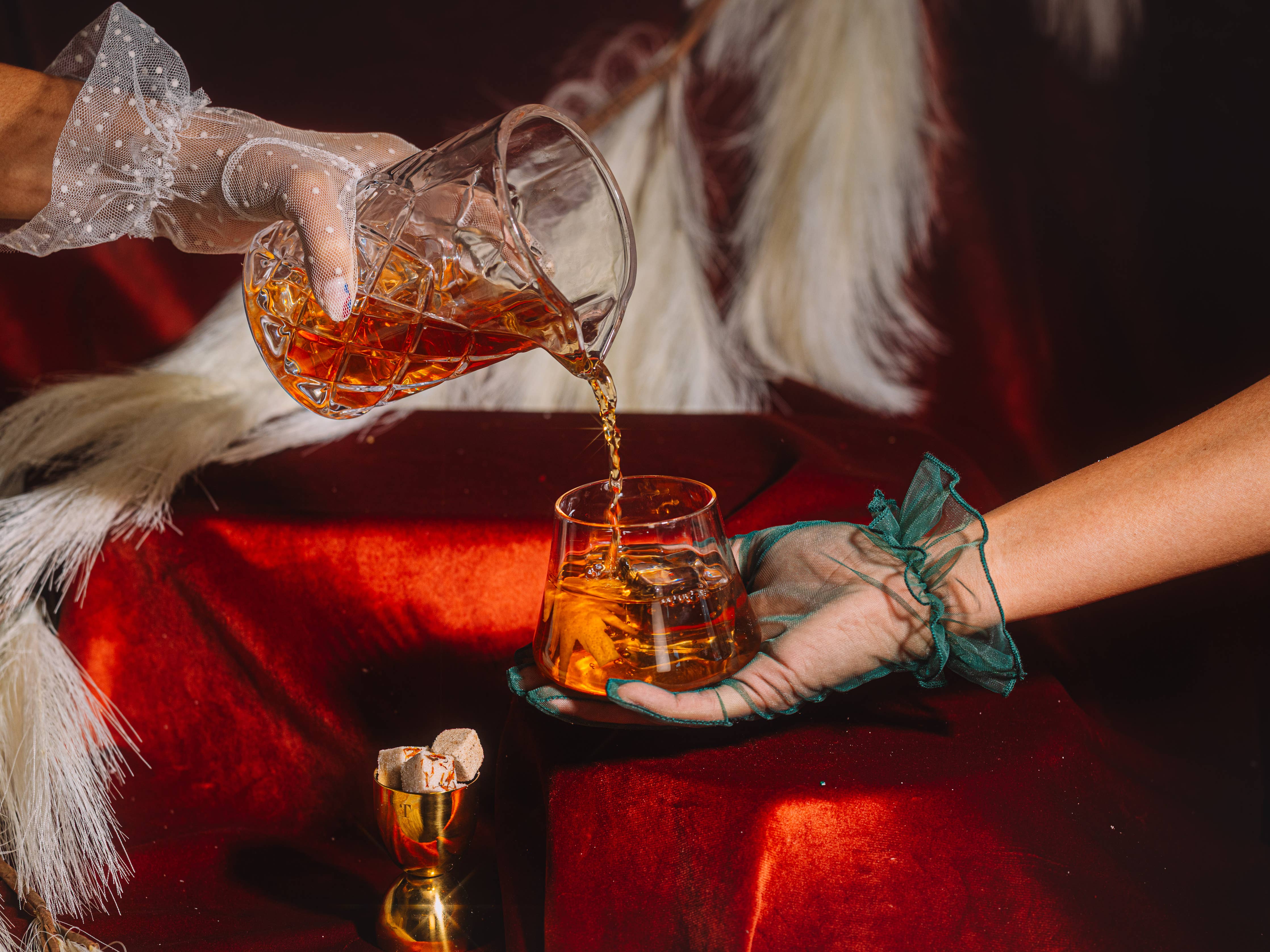 Holiday Bourbon Old Fashioned Mixer Cube Trio - Decor Addict, LLC