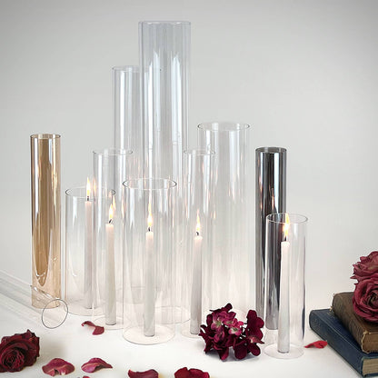 12" Tall Glass Chimney - Decor Addict, LLC