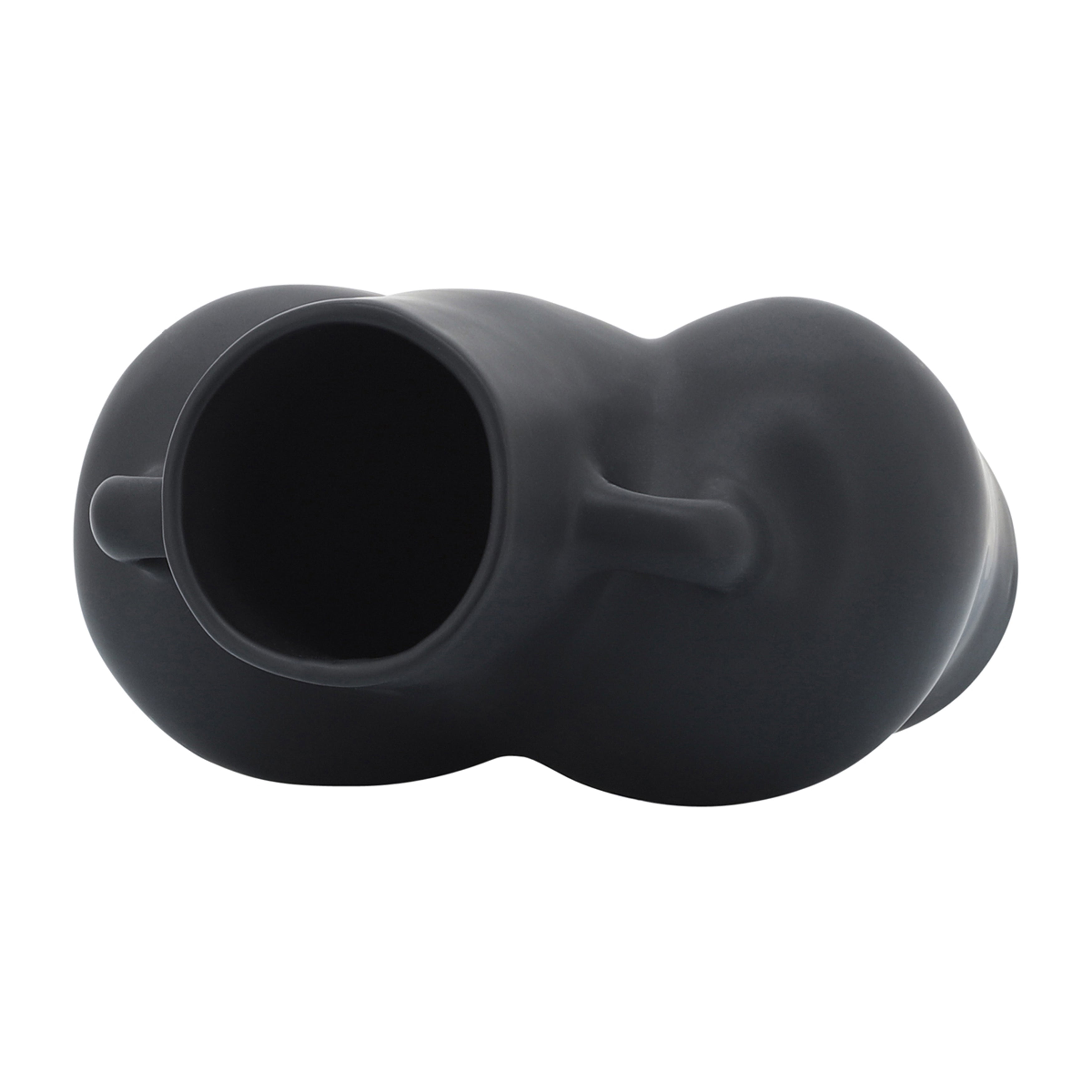 Cer, 7" Half Body Vase, Black - Decor Addict, LLC